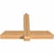 Ekena Millwork Eugene Smooth Timber Gable Bracket, Western Red Cedar, 48"W x 30"H x 5 1/2"D x 5 1/2"F, 15/12 Pitch GBW048X30X0606EUG00SWR - alternate 3
